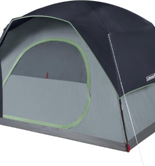 Coleman Skydome Camping Tent with 5 Minute Setup, 2/4/6/8 Person Weatherproof Tent with Rainfly & Carry Bag, 20% More Headroom Than Traditional Canopies